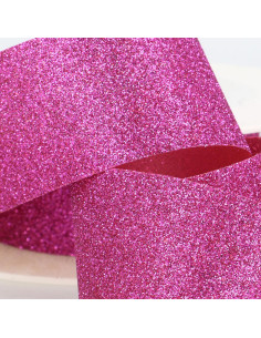 Glitter ribbon - Fuchsia