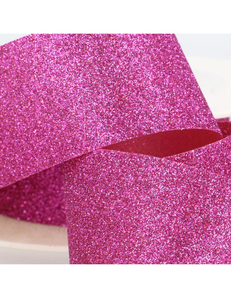 Glitter ribbon - Fuchsia
