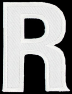 Iron-on patch letter R