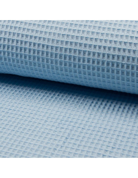 Honeycomb tea towel fabric - Blue