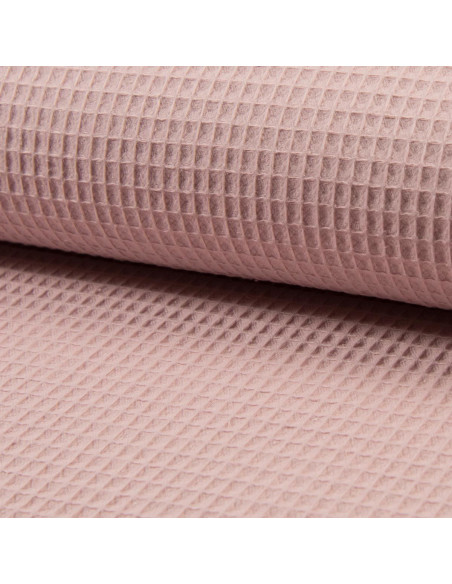 Honeycomb tea towel fabric - Light old pink
