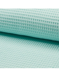Honeycomb tea towel fabric - Aqua green