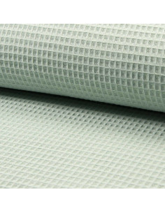 Light sage green honeycomb tea towel fabric