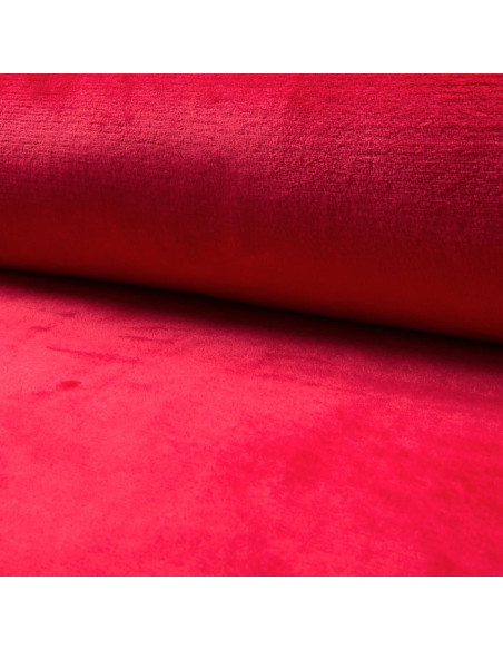 Cuddly plush fabric - Red