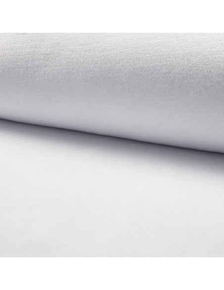 Cuddly plush fabric - White