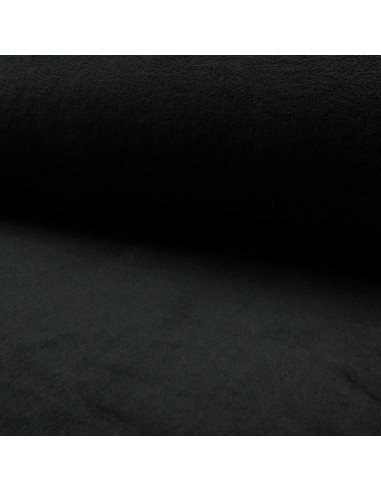 Cuddly plush fabric - Black