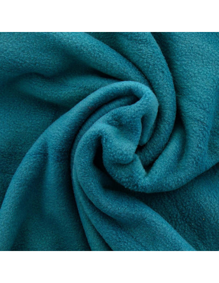 Fleece fabric - Teal blue