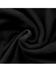 Dark anthracite gray fleece fabric