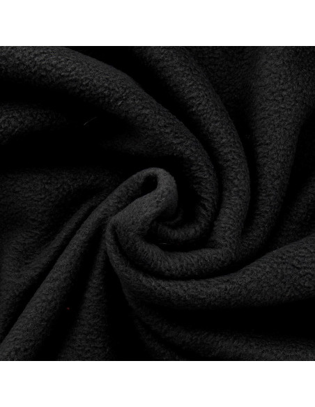 Dark anthracite gray fleece fabric
