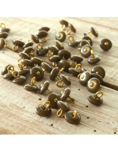 Perla Button - Khaki