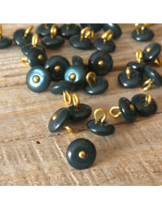 Perla Button - Fir Green