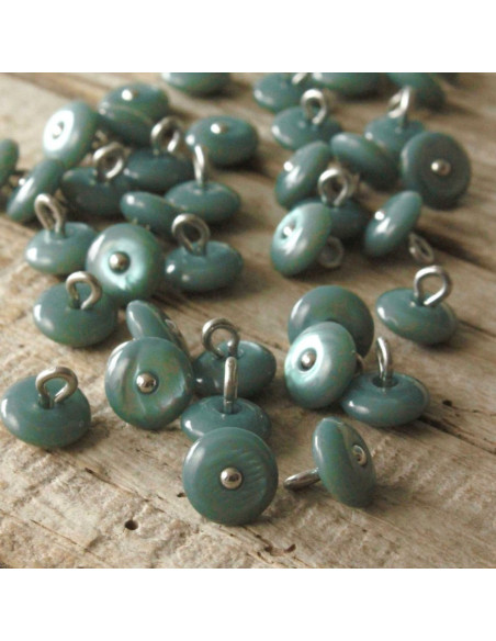 Perla Button - Sage Green