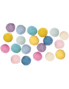 Felt balls - Pastel mix