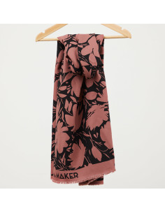 Leia viscose crepe fabric - Rosewood