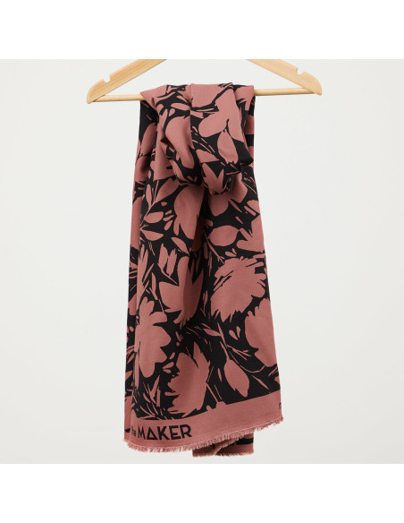 Leia viscose crepe fabric - Rosewood