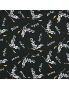 Harry Potter Jersey Fabric - Owl and Broomstick 2