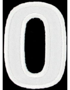 Iron-on patch letter O or 0