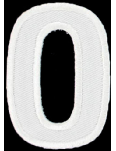 Iron-on patch letter O or 0