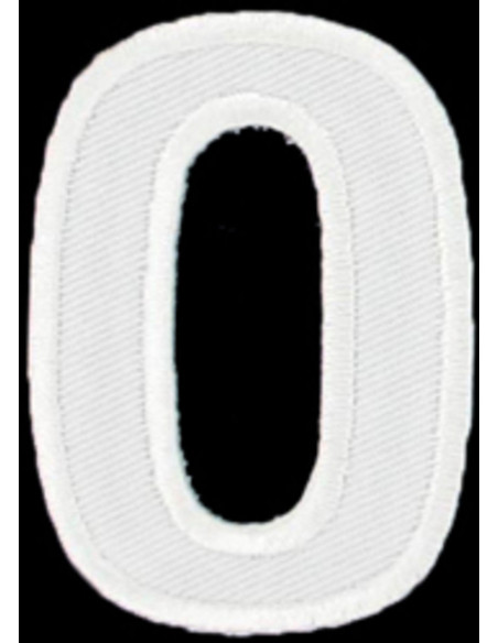 Iron-on patch letter O or 0