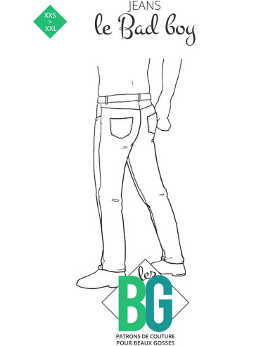 Bad Boy Jeans Pattern - Les BG