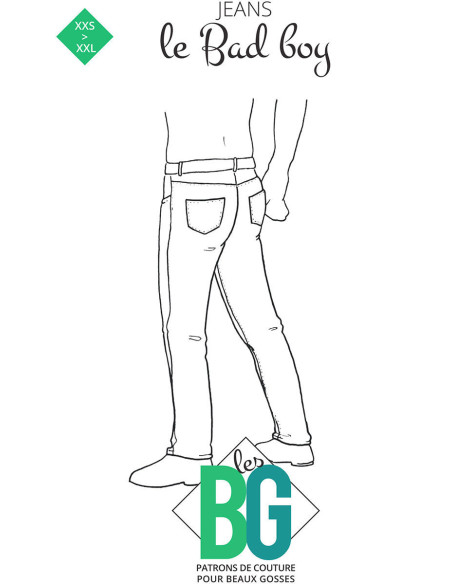 Bad Boy Jeans Pattern - Les BG