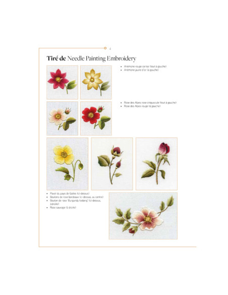 Book transfers in traditional embroidery