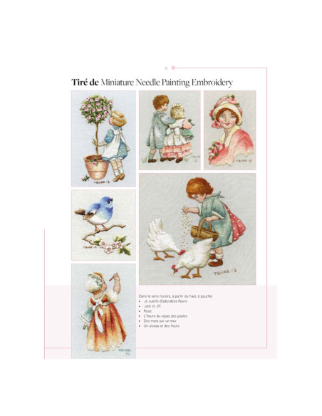 Book transfers in traditional embroidery