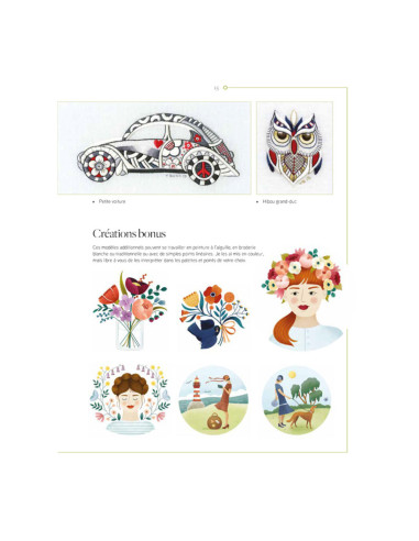 Book transfers in traditional embroidery