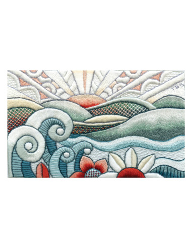Book transfers in traditional embroidery