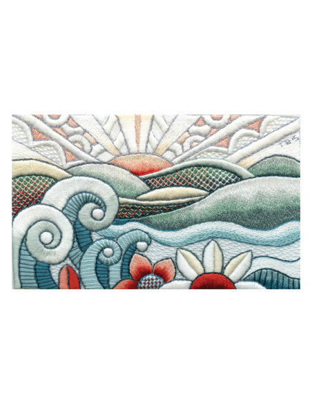 Book transfers in traditional embroidery