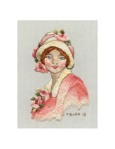 Book transfers in traditional embroidery