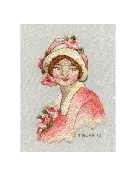 Book transfers in traditional embroidery