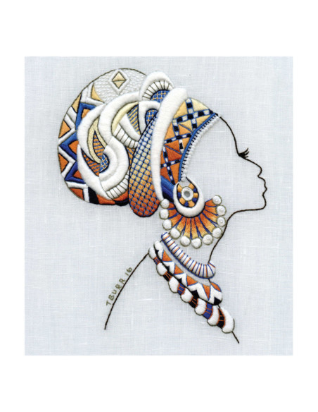 Book transfers in traditional embroidery
