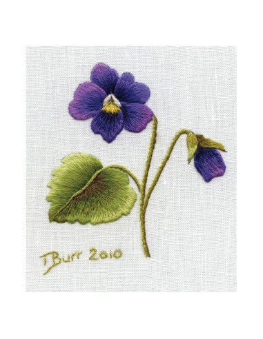 Book transfers in traditional embroidery