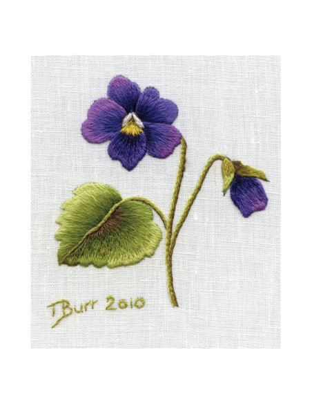 Book transfers in traditional embroidery