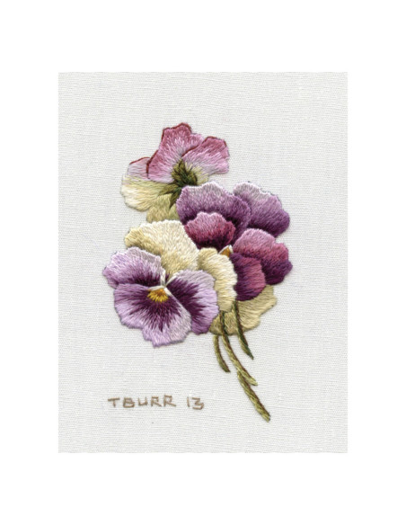 Book transfers in traditional embroidery
