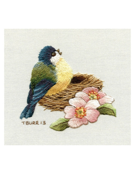 Book transfers in traditional embroidery