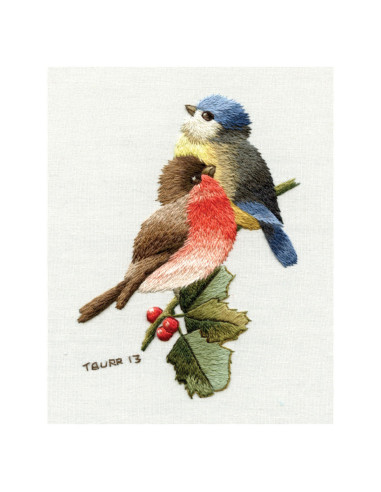 Book transfers in traditional embroidery