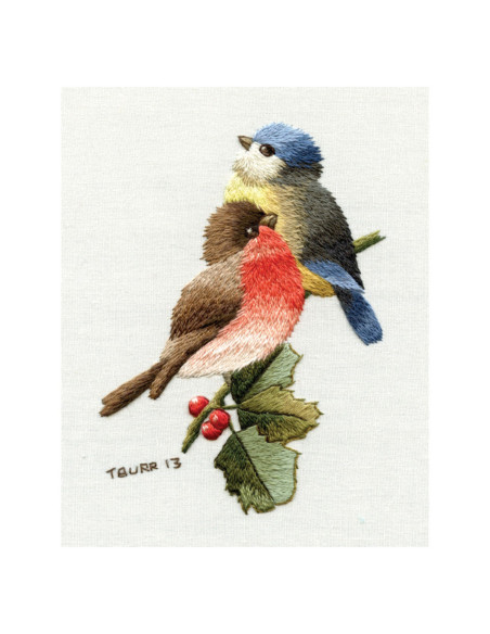 Book transfers in traditional embroidery