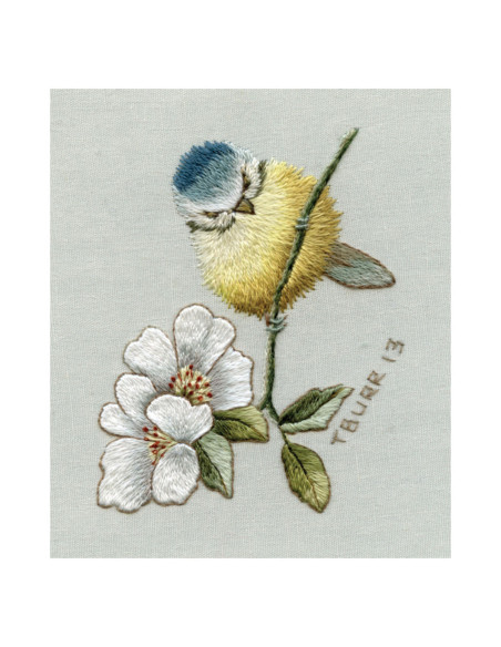 Book transfers in traditional embroidery