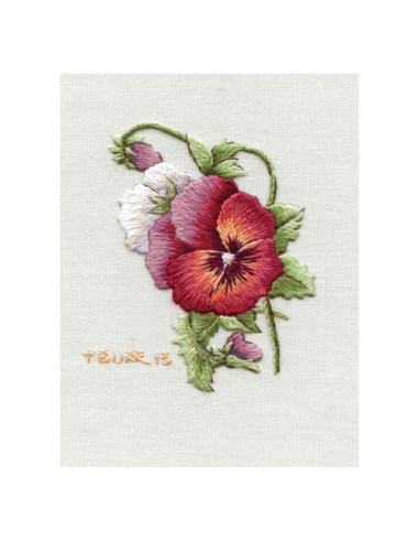Book transfers in traditional embroidery