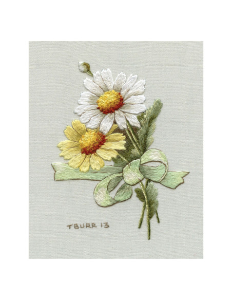Book transfers in traditional embroidery
