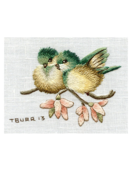 Book transfers in traditional embroidery