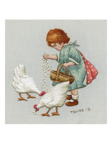 Book transfers in traditional embroidery