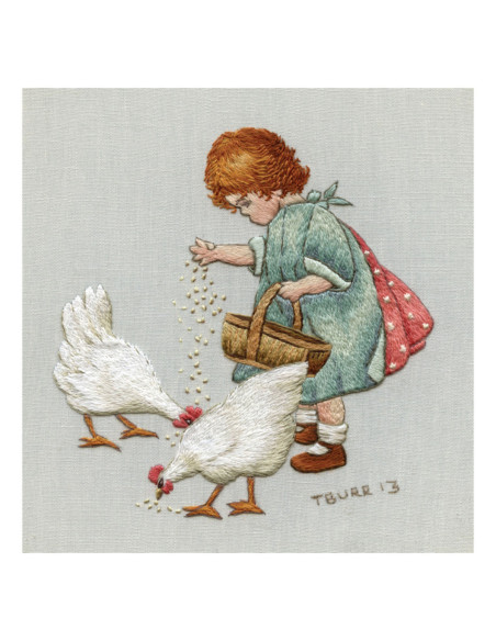 Book transfers in traditional embroidery