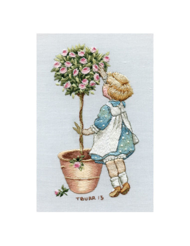 Book transfers in traditional embroidery