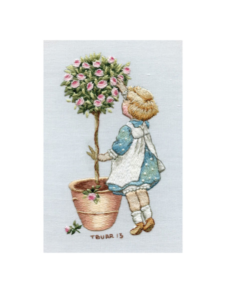 Book transfers in traditional embroidery