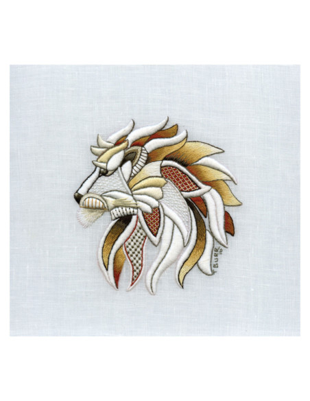 Book transfers in traditional embroidery