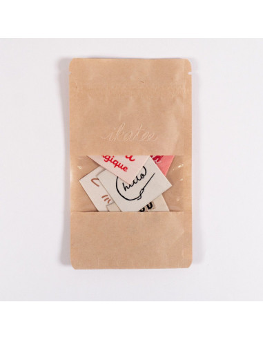 Set of 5 woven labels - Cozy Assortment