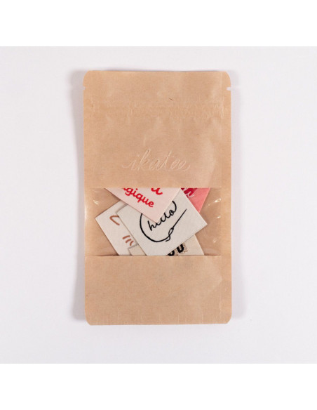 Set of 5 woven labels - Cozy Assortment